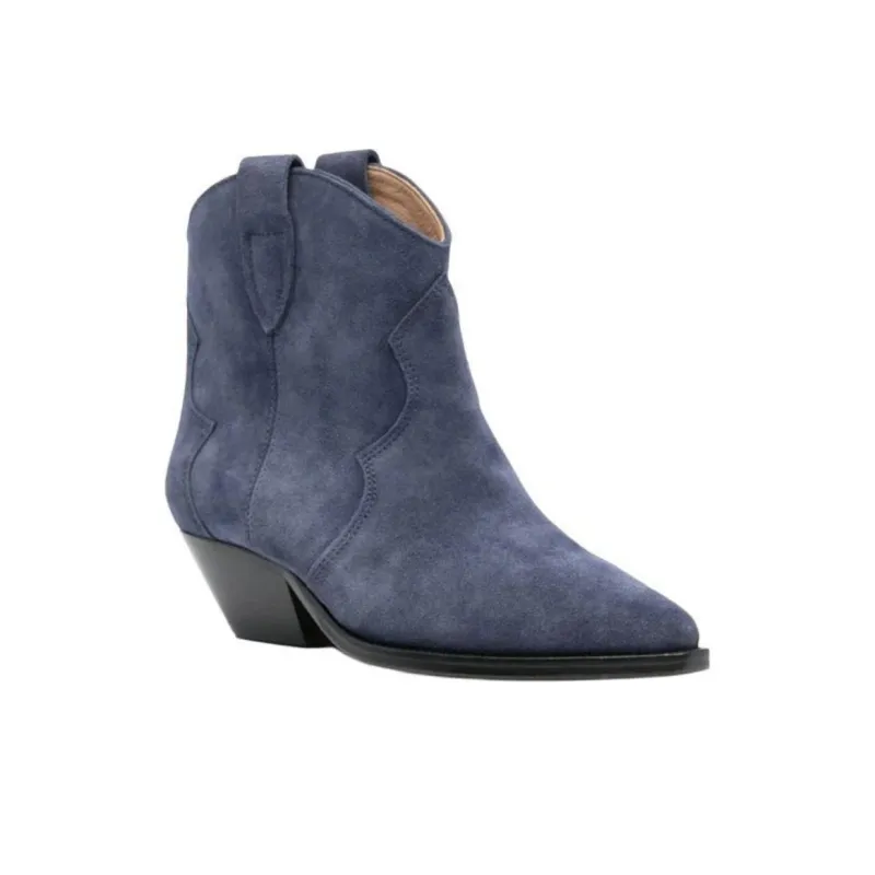 ISABEL MARANT Dewina Ankle Boots Women's Marine Blue-2