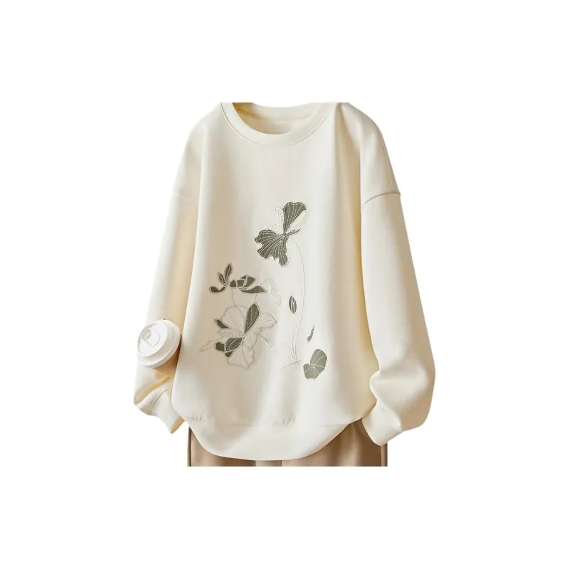 IHIMI Sweatshirts Women's Ecru-1