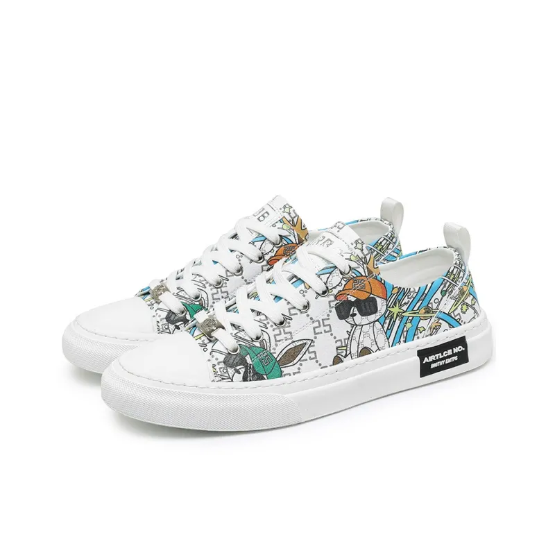 OFFER-AITR Slip-Resistant Cushioning Abrasion-Resistant Low-Top Skateboard Shoes Men's-2