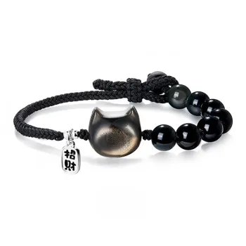 JOLLY NOTE Obsidian Bracelets Unisex