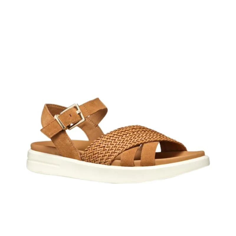 GEOX Xand 2s One Strap Sandals Women's Brown-3