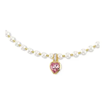 Swarovski Faux Crystal Necklaces Women's Gold