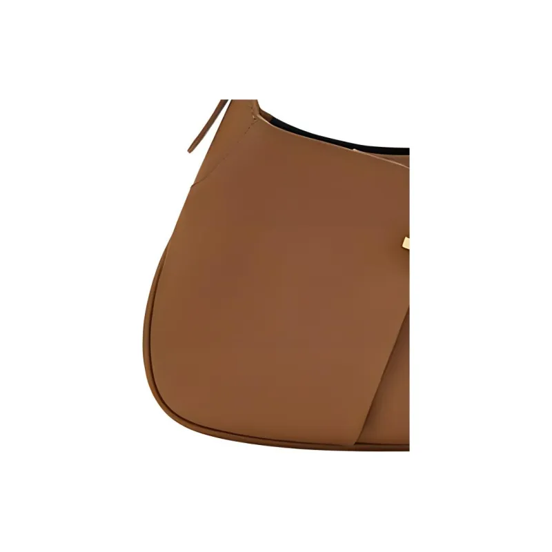 COCCINELLE Cow Leather Handbag Shoulder Bag Medium Size Women's Caramel-2