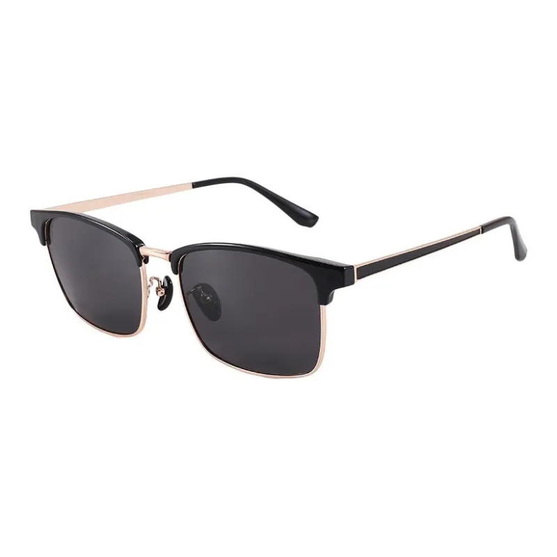 JEKA Metal TR/Memory Plastic Square Sunglasses Men's-6