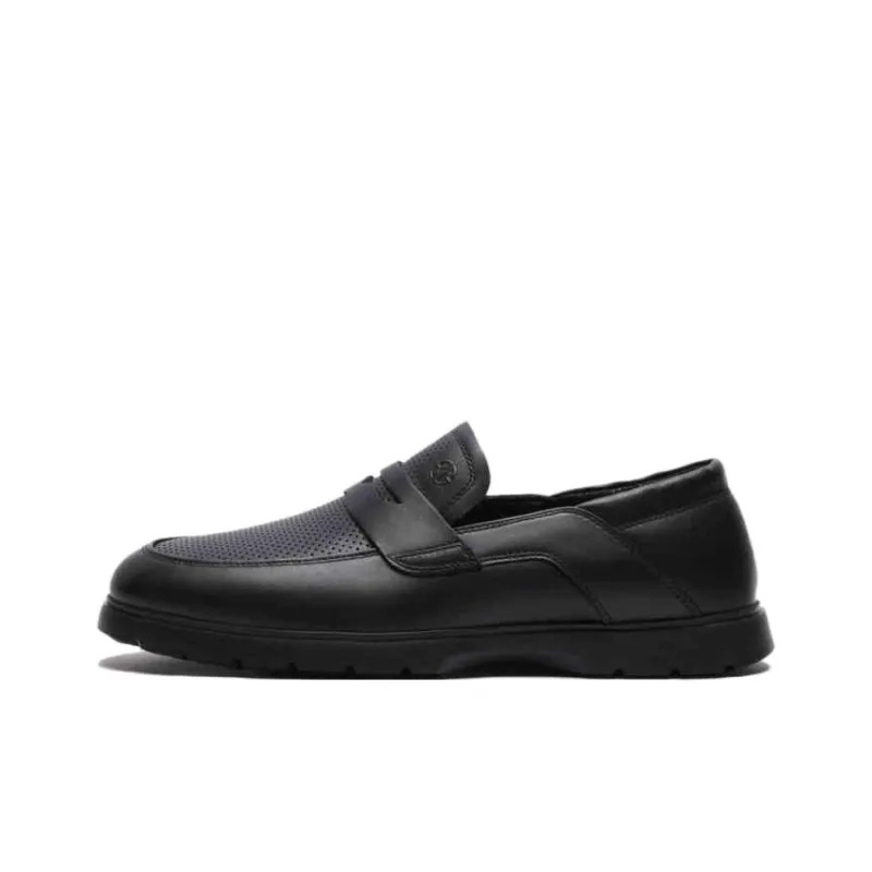 Biyin Leufen Loafers Men's Black-0