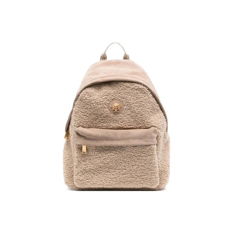 FANSIZHE Medusa Calfskin Backpack Women's Sandy Beige-0