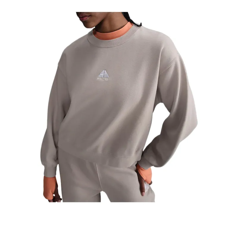 Acg Nike Acg 'Tuff Fleece' Women's Therma FIT Repel Crew Neck Sweatshirt-2