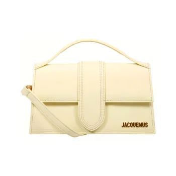 Jacquemus Leather Shoulder Bag, Crossbody Bag, Handbag Women's Yellow