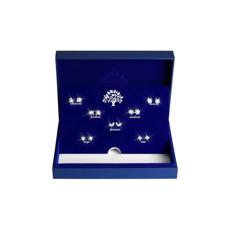 Specialoutlook 999 Fine Silver Needle Stud Earrings Women's-0