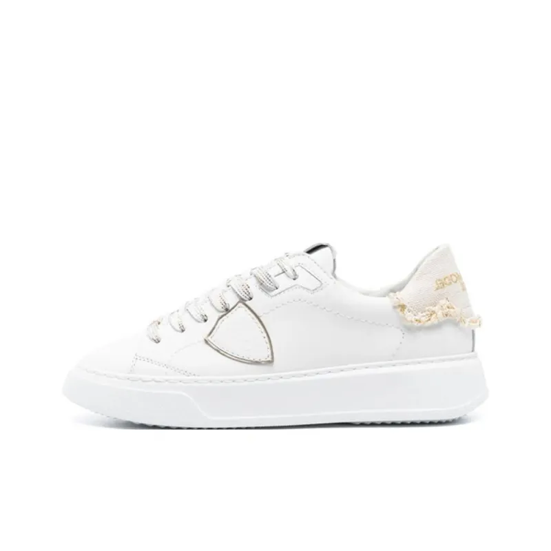 PHILIPPE MODEL Temple Low Top Skateboard Shoes Women's White-0