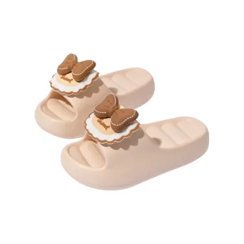 Ailise Sandal Slippers Khaki/Milk White/Black