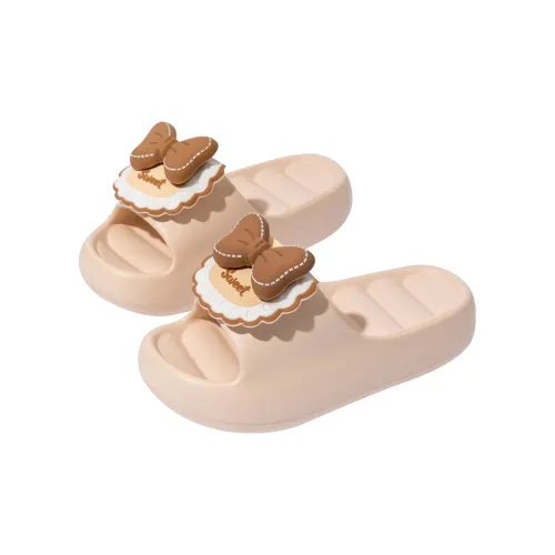 Ailise Sandal Slippers Khaki/Milk White/Black