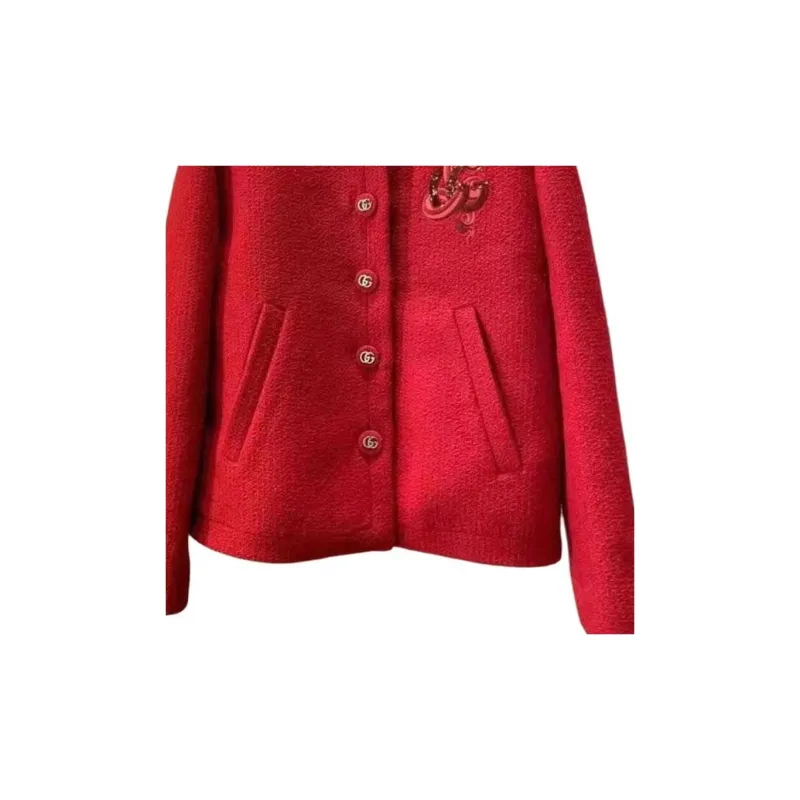 GUCCI SS25 Jackets Coats Women's Red-4