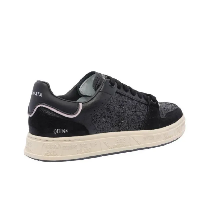 PREMIATA Quinnd 7422 Slip Resistant Low Top Skateboard Shoes Women's Black-2