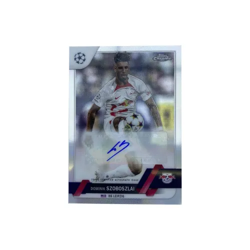 Topps 2022-23 Soccer Player Card Sobolsky UEFA Champions League Silver Refractor Sports Cards 1 Pc