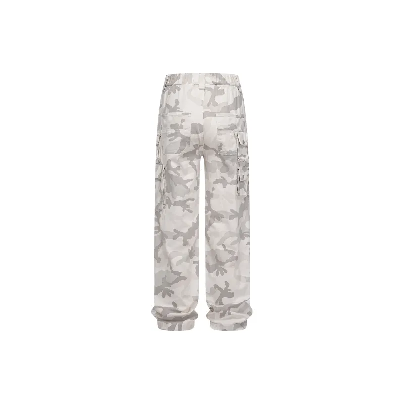 KM Cargo Pants Unisex Gray Camouflage-1