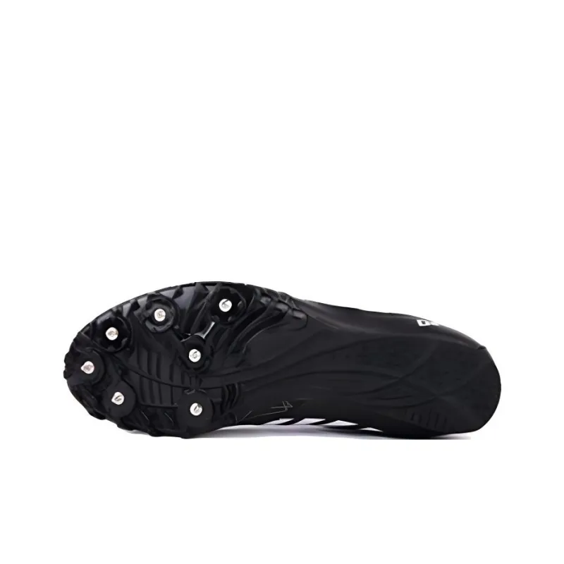 DO WIN Slip Resistant Low Top Running Shoes Unisex Black White-4