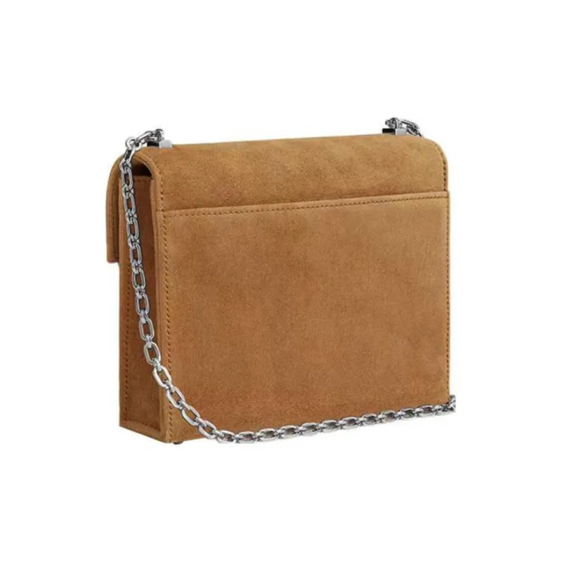 HERMES Verrou Doblis Calfskin Handgun Bag Shoulder Bag Crossbody Bag Mini Women's 3H Ochre-2