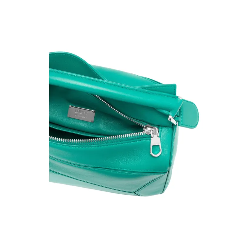 LOEWE Puzzle Nappa Sheepskin Shoulder Bag, Crossbody Bag, Handbag Trumpets Women's Aquamarines Stone Color-4