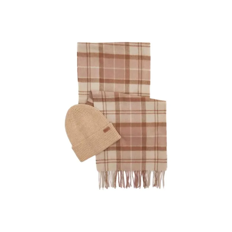 BARBOUR Aubrey Beanie & Scarf Gift Set-1