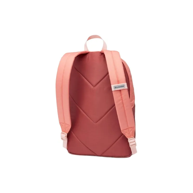 Columbia Zigzag Polyester Backpack Unisex Peach Pink-3