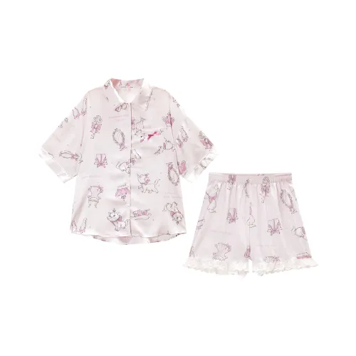 GUKOO x Disney Pajama Set Women's Light Rouge Pink