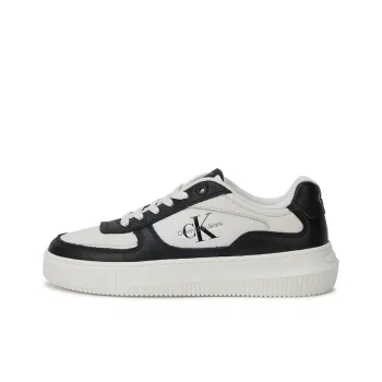 CKJ CALVIN KLEIN JEANS Low Top Skateboard Shoes Women's Black White