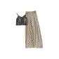 8308.5# Light Gray Camisole+Polka Dot White Pants