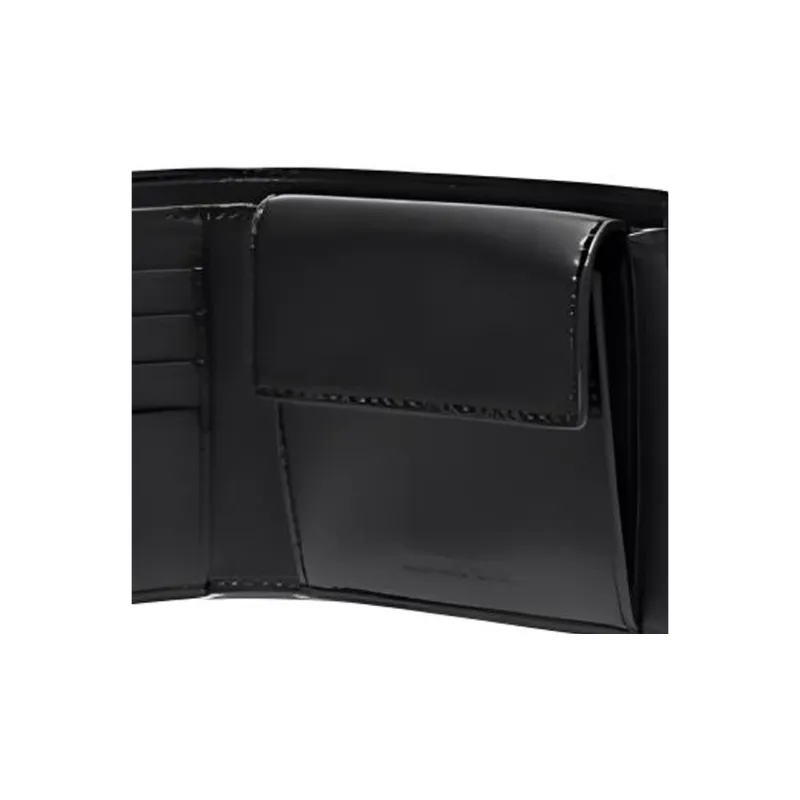 MICHAEL KORS Greyson Canvas Wallet Men's Black & Dark Brown-3