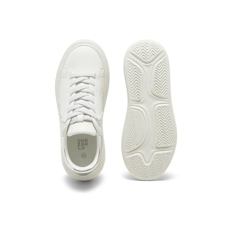 Walk More Sand Feel Shoes Cushioning Slip Resistant Breathable Support Rebound Low Top Small White Shoes-4