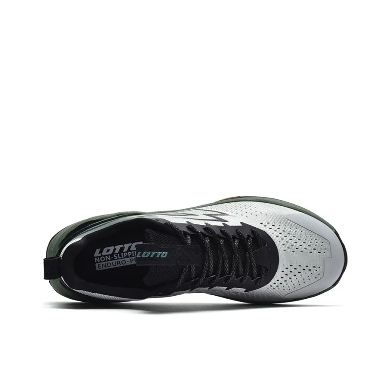 LOTTO Cushioned Slip Resistant Abrasion Resistant Low Top Trekking Shoes Men's Light Gray Green-2