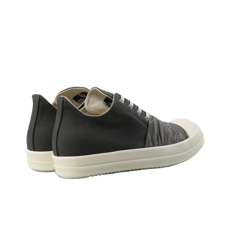 Rick Owens DRKSHDW Hustler Low Top Canvas Shoes Men's Dark Gray-3