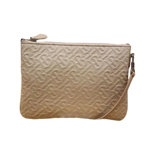 Burberry Leather Shoulder Bag, Crossbody Bag Women's Beige