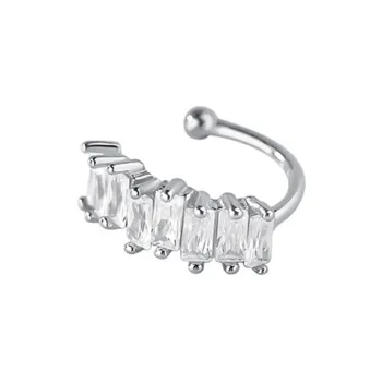 Happy Tide S925 Silver Clip On Earrings Women's