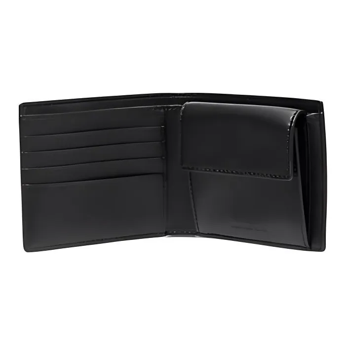MICHAEL KORS Greyson Canvas Wallet Men's Black & Dark Brown-1
