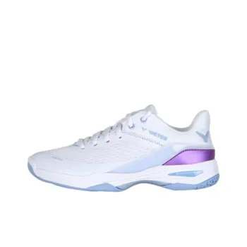 VICTOR Cushioning Breathable Low Top Badminton Shoes Women's White Purple