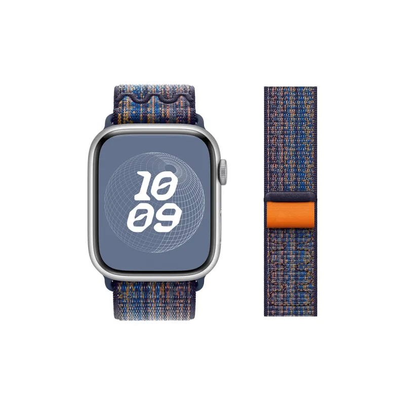 MSSM Apple Watch Series 10/S9/S8/S7/S6/Series SE/Ultra 2 Apple Compatibility Watch Band 240mm Nylon Material-14