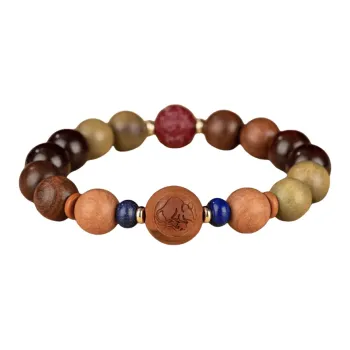 Zhiyi Golden Sandalwood Bracelets Unisex