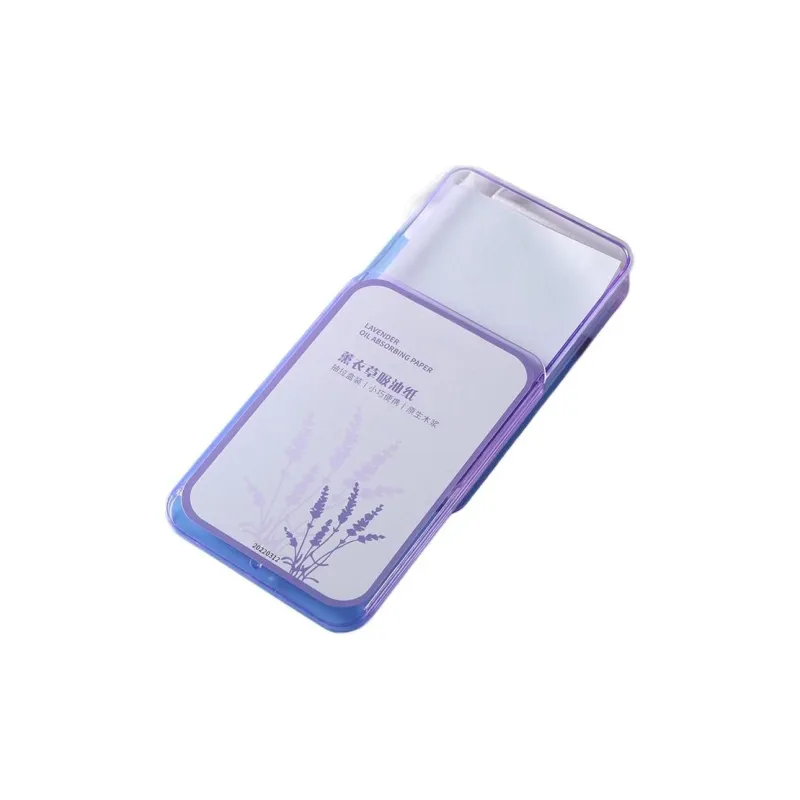 NKMA Portable Slid Cover Suede Oil Absorbent Paper Refreshing Oil Control 300 Tablets-4