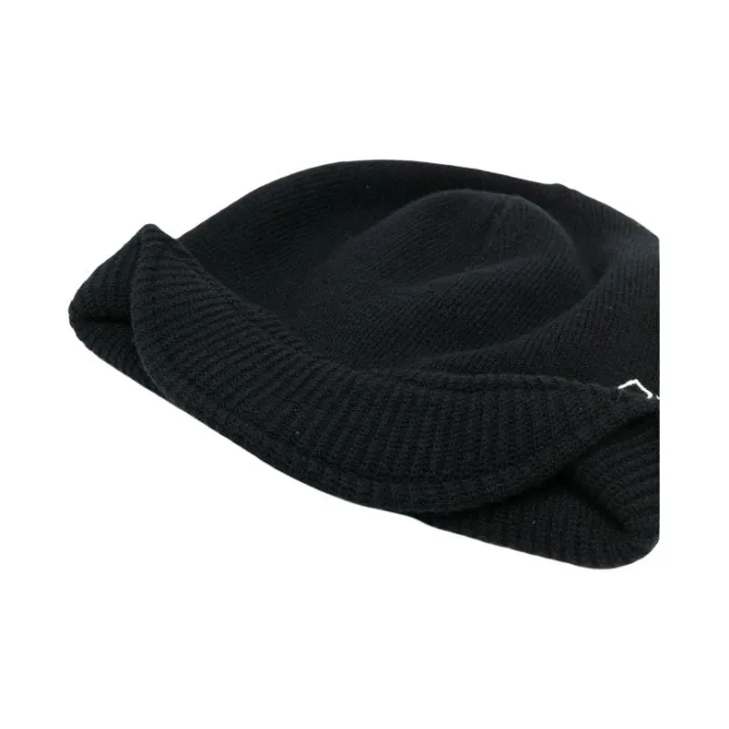 STONE ISLAND Wool Beanies Men's Black-4