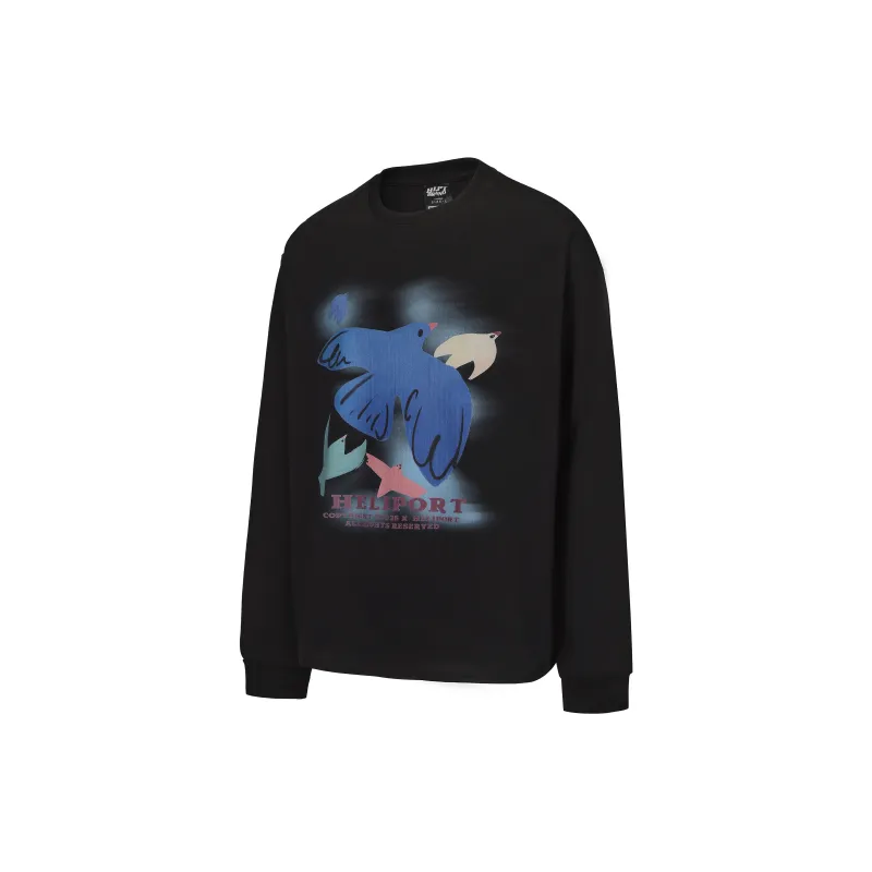 HELIPORT Long Sleeved T Shirt Unisex Black-2