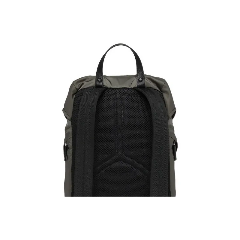 PRADA Recycled Nylon Saffiano Leather Backpack Men's Forest Green-3