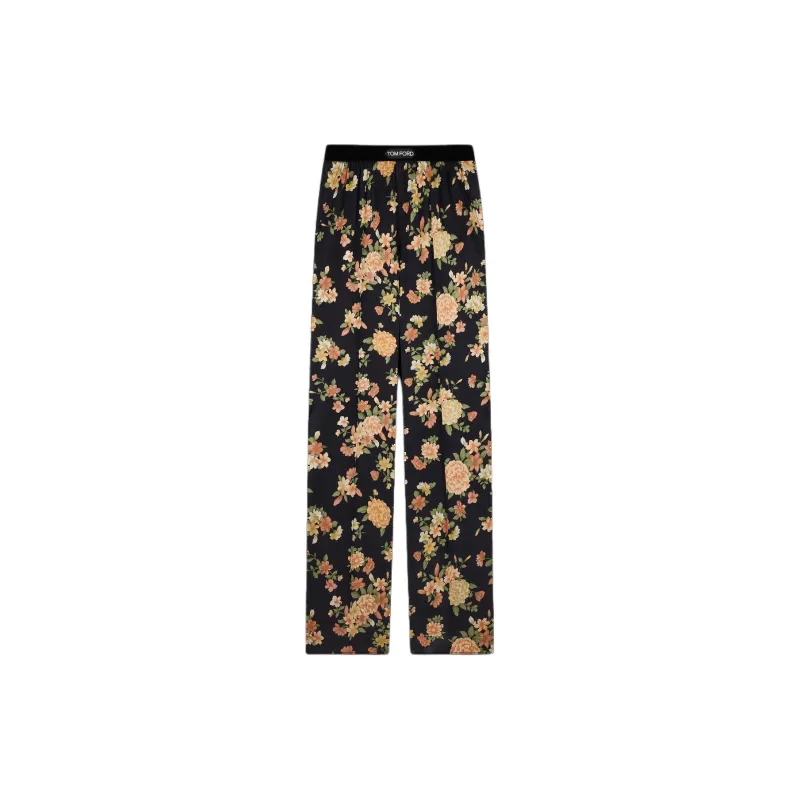 TF Pajama Pants Women's Black Pink-0