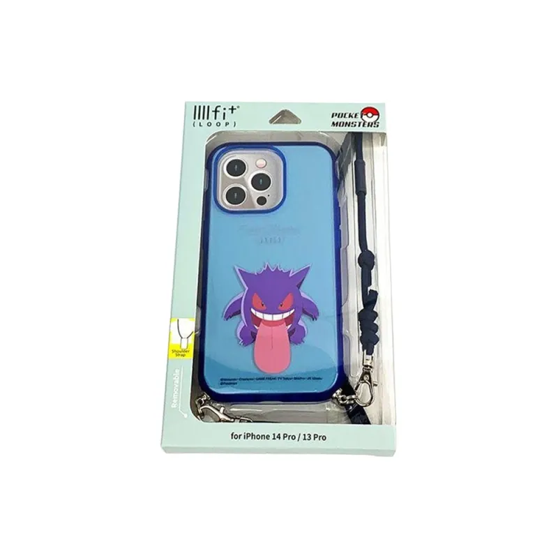 POKEMON TPU Material IIII Fit Loop Gengar Neck Strap Phone Cases Compatibility With IPhone 14 Pro/13 Pro Cartoon-0