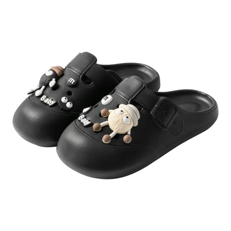 Ailise Sandal Slippers Khaki/White/Black-10