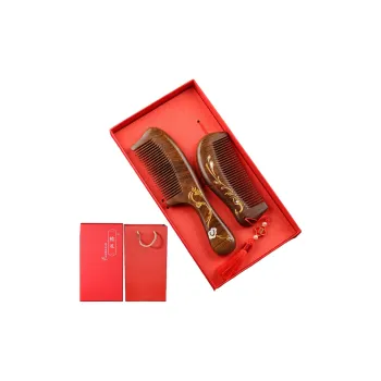 ANTINOB New Chinese Style Sandalwood Comb Portable