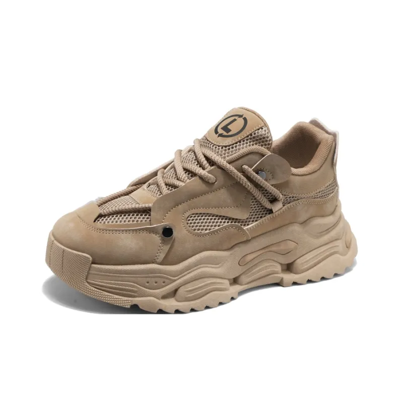 Boogie Bear Height Increasing Breathable Low-Top Chunky Sneakers Men's-1