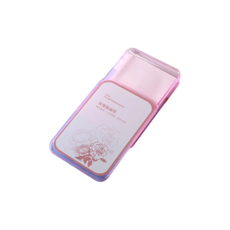 NKMA Portable Slid Cover Suede Oil Absorbent Paper Refreshing Oil Control 300 Tablets-2