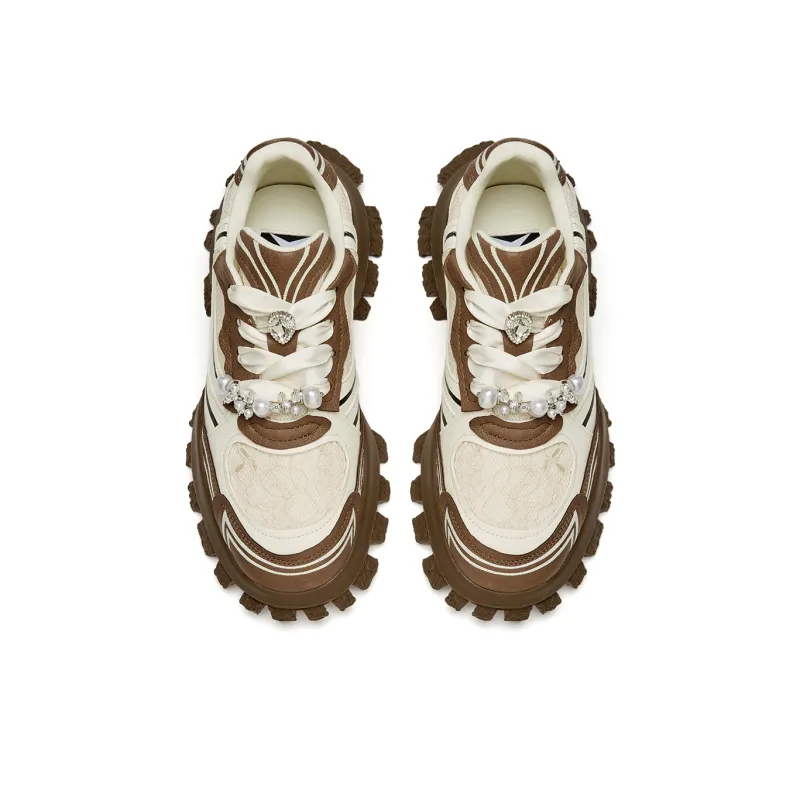 XMZY Polar Impression Series A Midsummer Night's Dream Durable Moisture-Wicking Low-Top Chunky Sneakers Women's-8