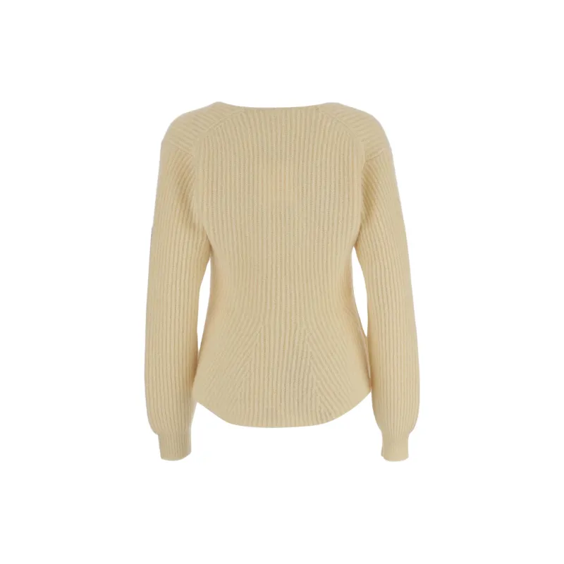 By Malene Birger Ribbed Knit Sweater-1